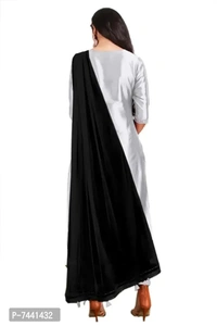 Reliable Grey Cotton Embroidered Kurta with Pant And Dupatta Set For Women - Gray, 4XL