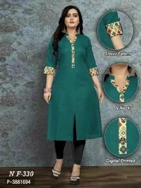 New Plus Size Cotton Kurtis Combo - 2XL