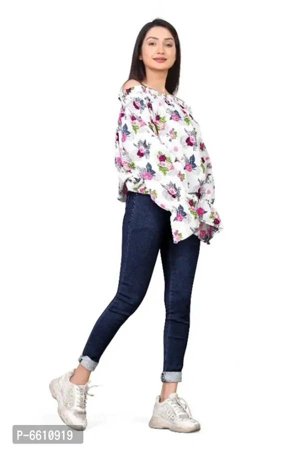 Casual Regular Sleeves Solid Women Body Relaxed Plan Crop Top - M