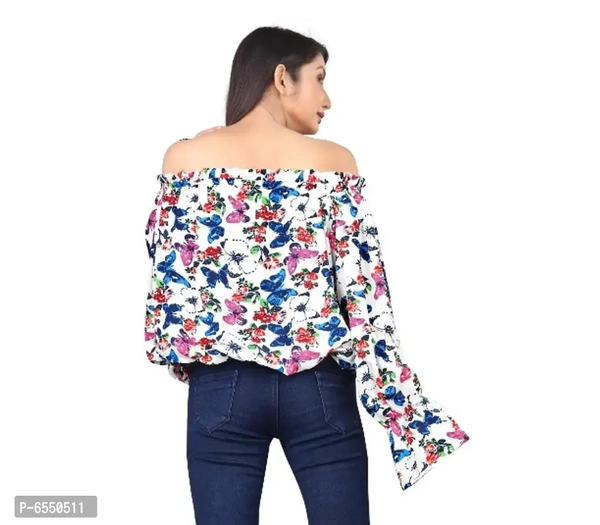 Latest Printed Multicolor Top For Women - Free Size