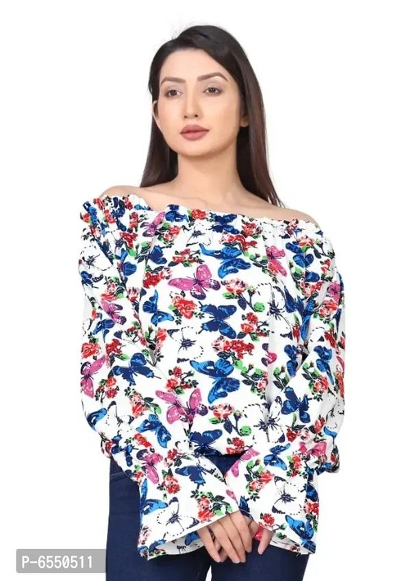 Latest Printed Multicolor Top For Women - l
