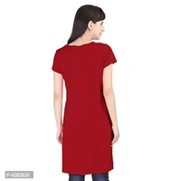 KAFF Women's Regular Fit Long Top with Slit-Single Pcs- 100% Cotton - 2xl