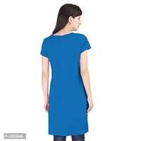 KAFF Women's Regular Fit Long Top with Slit-Single Pcs- 100% Cotton - Xl