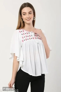 Stylish Rayon Ponchos For Women - S