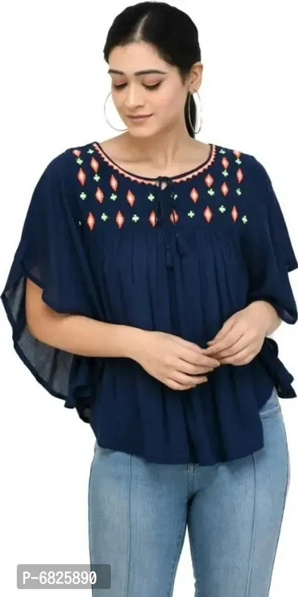 Stylish Rayon Ponchos For Women - XL
