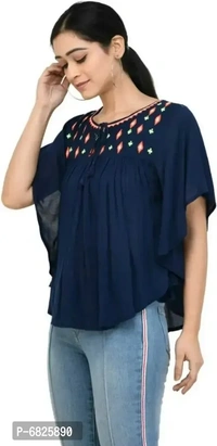 Stylish Rayon Ponchos For Women - XL