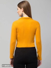 Classic Polo Collar Full Sleeves Top for Women
