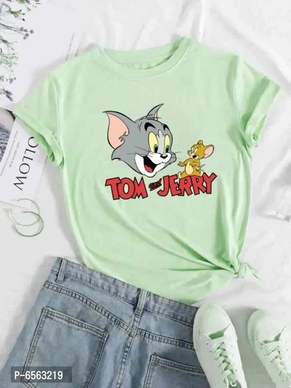 Womens Stylish Funky Printed Tees - S