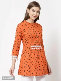 Stylish Cotton Printed Tunic For Women And Girls - M