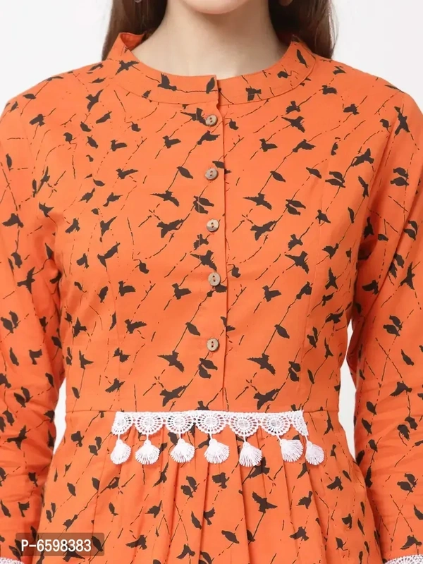 Stylish Cotton Printed Tunic For Women And Girls - xl