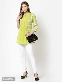 Stylish Cotton Printed Tunic For Women And Girls - S
