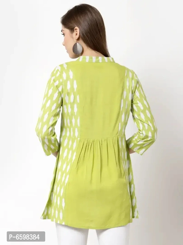 Stylish Cotton Printed Tunic For Women And Girls - M