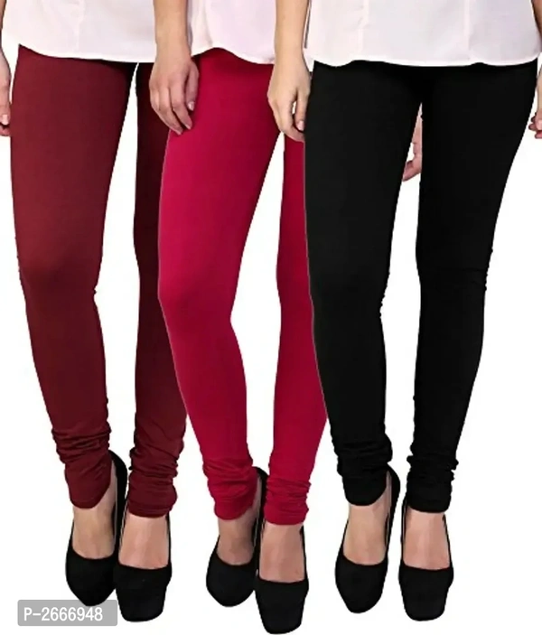 Stylish Cotton Leggings Set Of 3 - XL
