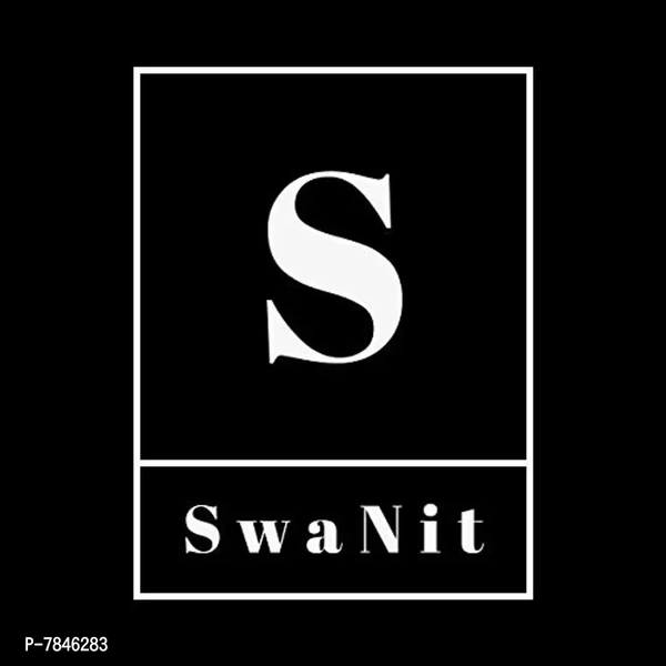 SwaNit Women's Loose Fit Palazzos (Pack of 3) (SDMP-BluBW3_Blue, Black & White_Free Size)
