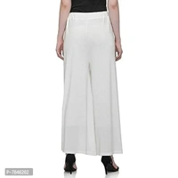 SwaNit Women's Loose Fit Palazzos - Pack of 3 (Black, Skin, White, Free Size)