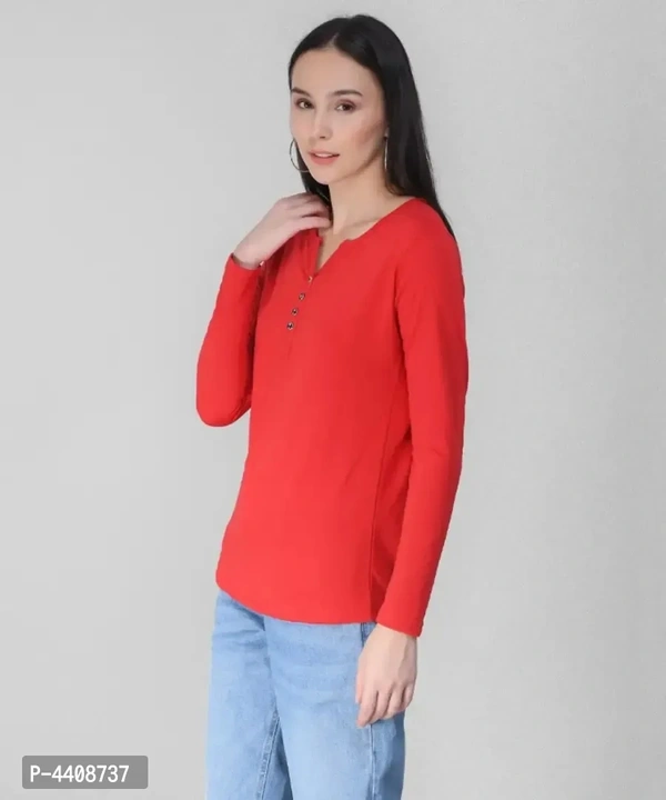 Premium Quality Cotton Blend A-Line Floral T-Shirt Collection - M