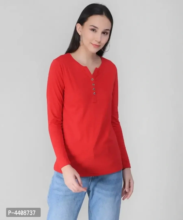 Premium Quality Cotton Blend A-Line Floral T-Shirt Collection - l