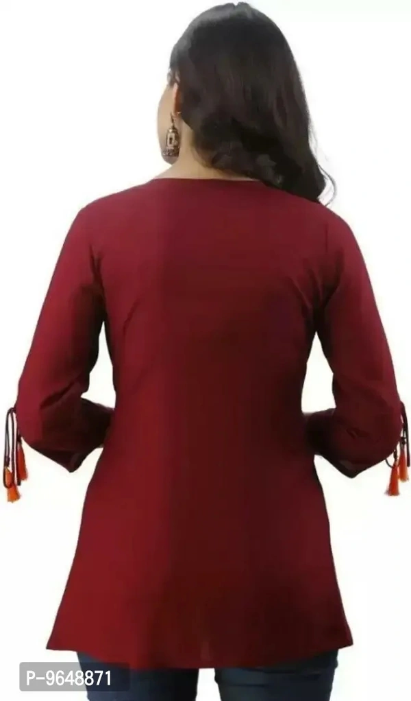 WESTERN TOP MAROON - XL