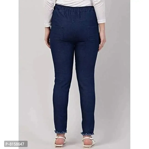 Kanzul -Fashion Passion Jogger Fit Women Blue Jeans - S