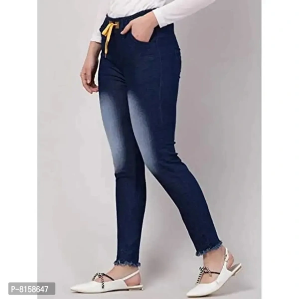Kanzul -Fashion Passion Jogger Fit Women Blue Jeans - S