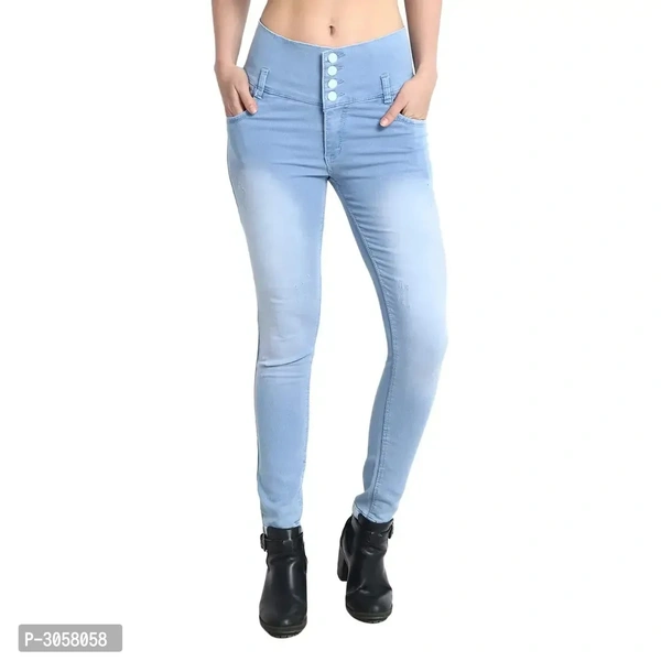 Blue Denim Jeans For Women's - 32