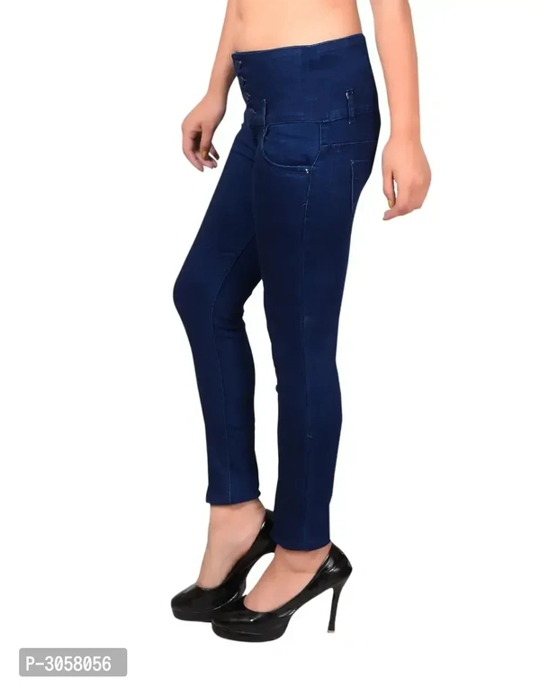 Blue Denim Jeans For Women's - 34
