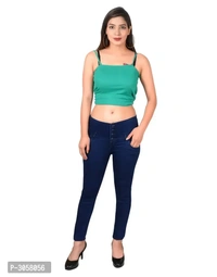 Blue Denim Jeans For Women's - 34