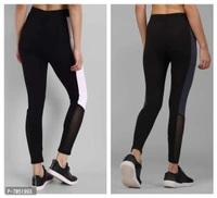 Alluring Lycra Foil Print Skinny Fit Jeggings For Women- Pack Of 2 - 34