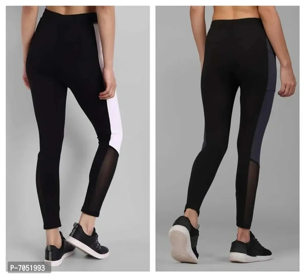 Alluring Lycra Foil Print Skinny Fit Jeggings For Women- Pack Of 2 - 38
