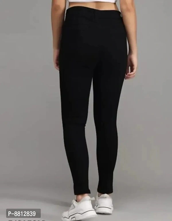Classic Denim Solid Jeans for Women - 28