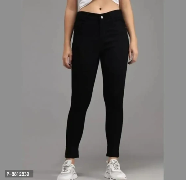 Classic Denim Solid Jeans for Women - 32