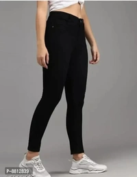 Classic Denim Solid Jeans for Women - 32