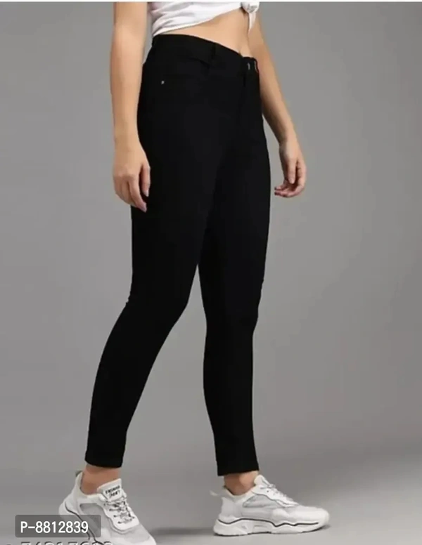 Classic Denim Solid Jeans for Women - 32