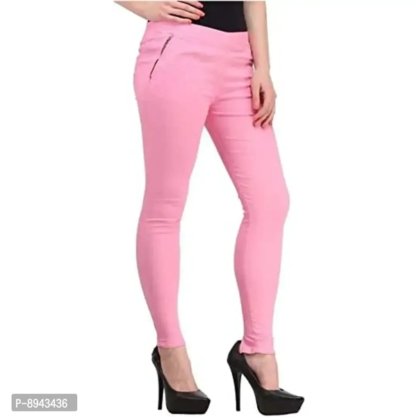 KIBA RETAIL Solid Polycotton Casual Multi-Colored Jegging for Women's/Girl's Pack of 1 (Size-28,30,32,34,36) - 30