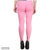 KIBA RETAIL Solid Polycotton Casual Multi-Colored Jegging for Women's/Girl's Pack of 1 (Size-28,30,32,34,36) - 32