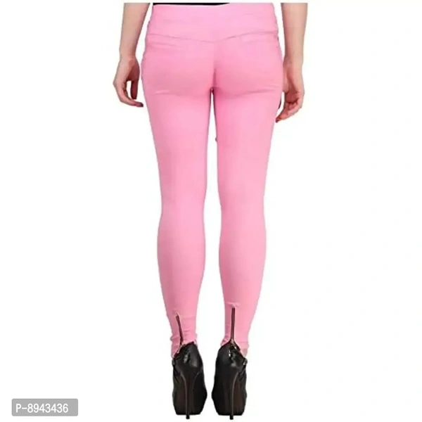 KIBA RETAIL Solid Polycotton Casual Multi-Colored Jegging for Women's/Girl's Pack of 1 (Size-28,30,32,34,36) - 32