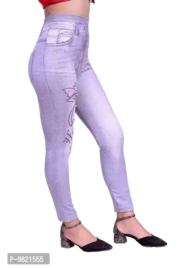 Women Stylish Slim Fit Jeggings - L