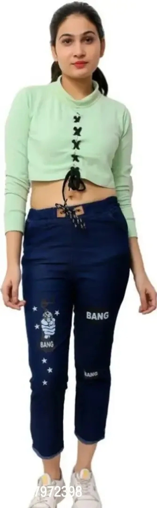 Latest Martin Blue Joggers/Pants Fit Women Denim Jeans For Girls - 30