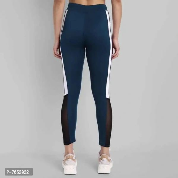 Alluring Blue Lycra Leheriya Skinny Fit Jeggings For Women - 30