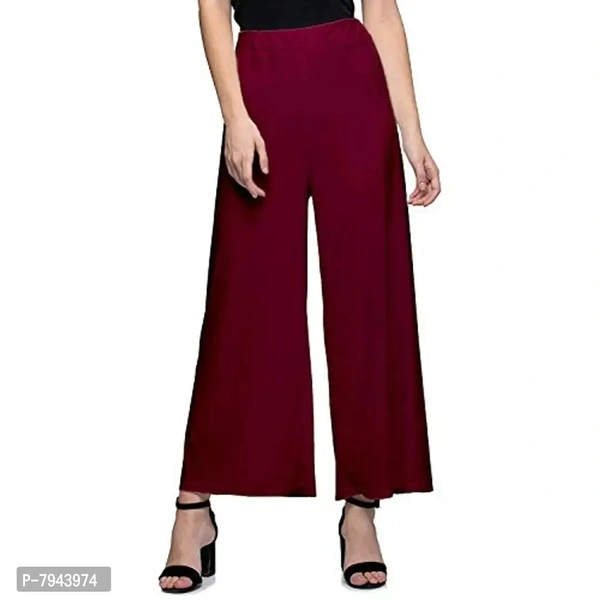 STYLE PITARA Women's Straight Fit Polyester Palazzo