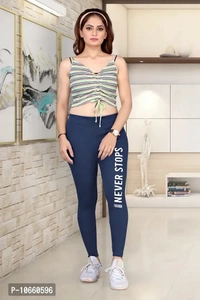 Stylish Cotton Blend Women Jeggings - 32