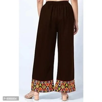 SIRTEX EAZY Tradional Heavy Lace Border Palazzo Pants for Women Rayon Palazzo, Heavy Embroidery Mirror Work at Bottom(Free Size) (Pink)
