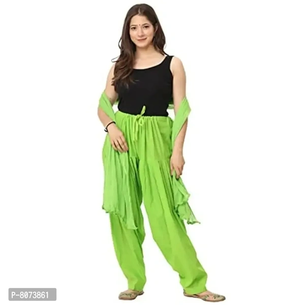 Endfashion Women's Semi Patiala Salwar with Dupatta – Cotton Blend - 42, Green