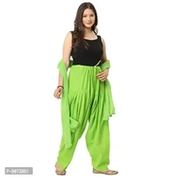 Endfashion Women's Semi Patiala Salwar with Dupatta – Cotton Blend - 42, Green