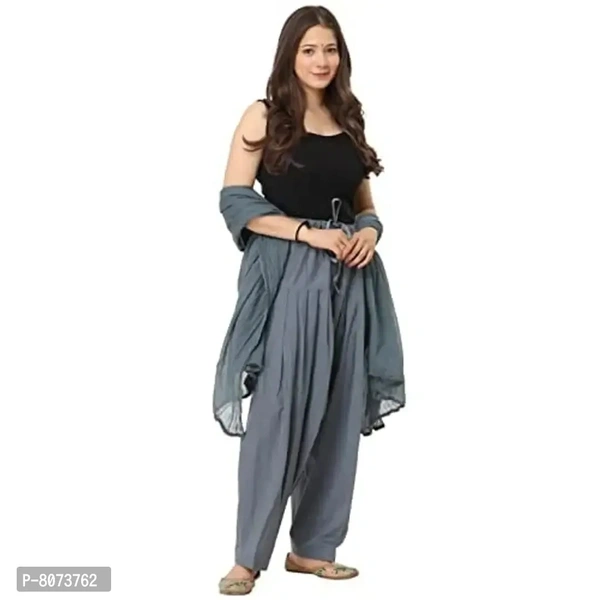Endfashion Women's Semi Patiala Salwar with Dupatta – Cotton Blend - 42, Gray
