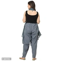 Endfashion Women's Semi Patiala Salwar with Dupatta – Cotton Blend - 42, Gray
