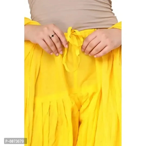 Endfashion Women's Semi Patiala Salwar with Dupatta – Cotton Blend - 42, Yellow
