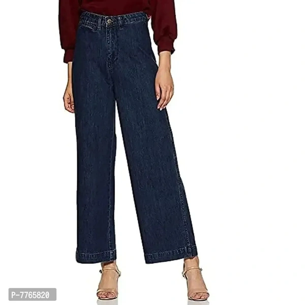 Aglobi Womens/Girls Fancy Elegant Trendy Glamorous Denim Palazzo - 30