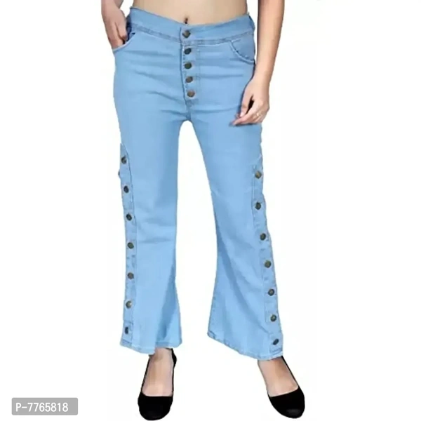 Aglobi Womens/Girls Fancy Elegant Trendy Glamorous Denim Palazzo - 32