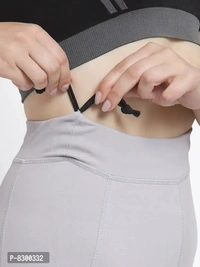 Elegant Poly Lycra Solid Sports Tights For Women - 2XL